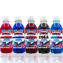 Toppdogz Slush Puppy Compatible Snowcone syrup|premium concentrate|Top 5 favourite flavours|Blue Raspberry, Strawberry, Cherry, Cola, Blue Bubblegum 5