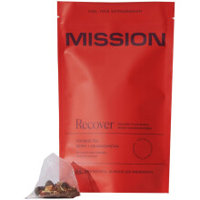 MISSION - Recover Tea - Rooibos Tea with Berry & Ashwaganda - Aid Muscle Repair - 30 Pyramid Tea Bags