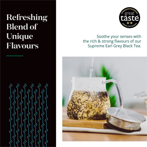 Supreme Earl Grey Tea Loose Leaf - Natural Blend of Sri Lankan Black ...