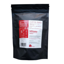 Si Sogno MILANO Freshly Ground Coffee Bags, Italian Artisanal Coffee, Premium Italian Blend, Rich and Smooth (Resealable Pouch of 35 Eco-Friendly