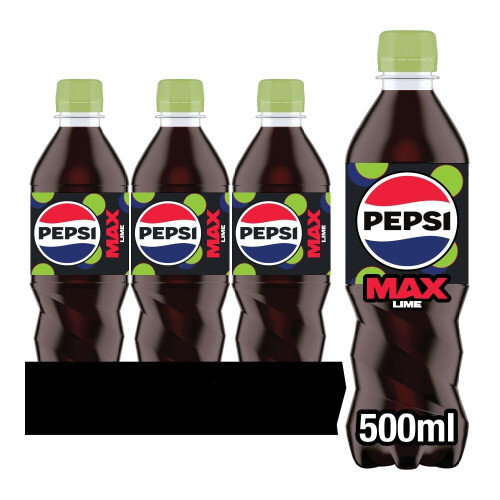 Pepsi Pepsi Max Lime, 500ml (Pack of 12)