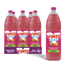 Vimto Original Raspberry, Orange & Passionfruit Real Fruit Squash, 1.5L pack of 6