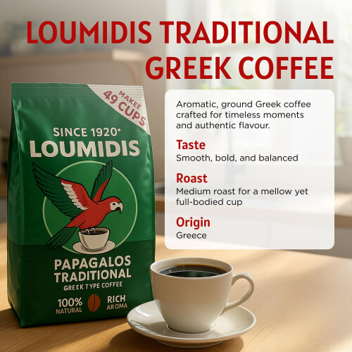 Loumidis Traditional Greek Coffee (490g) 1