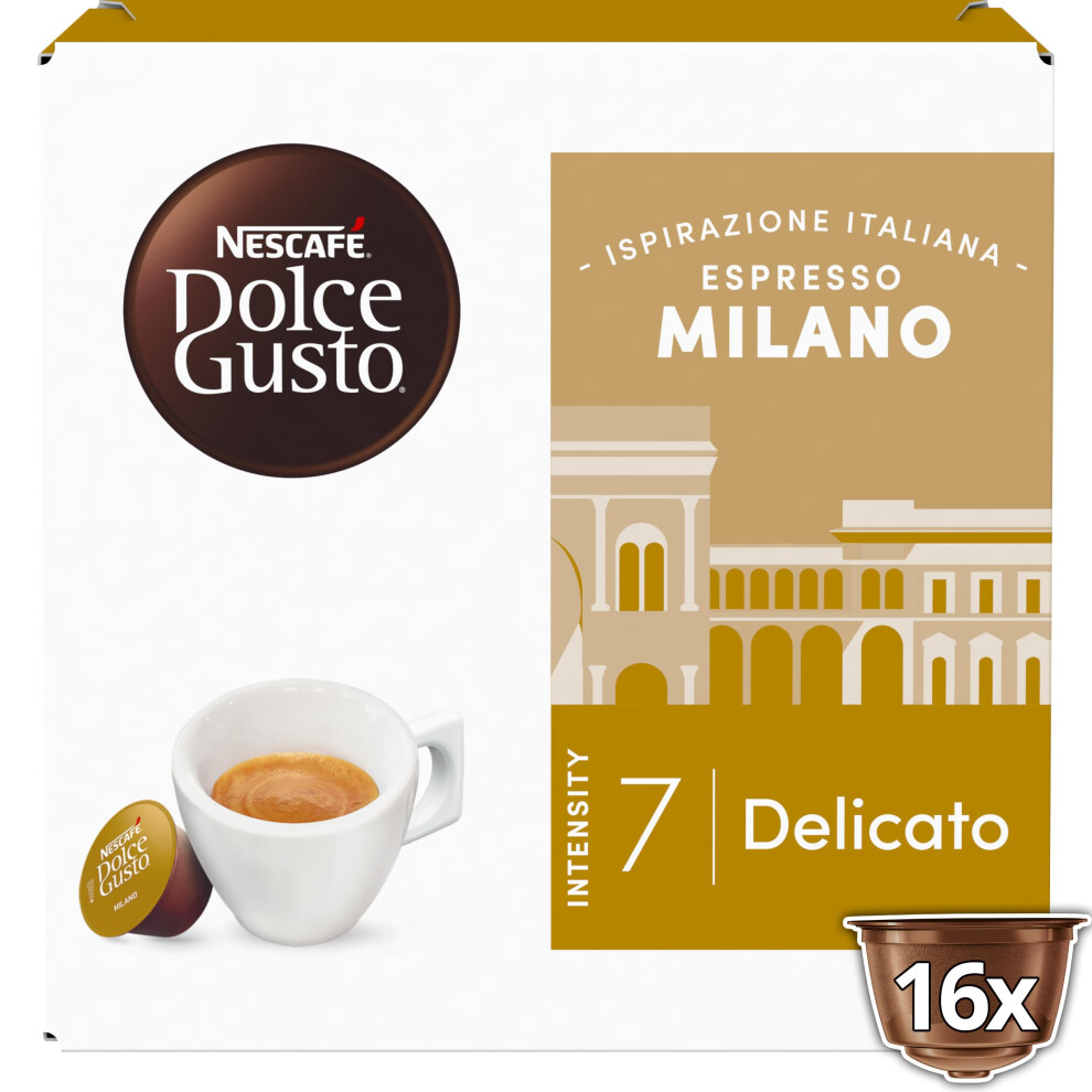 Nescafe Nescaf? Dolce Gusto | Espresso Milano | 16 Capsules | 3 Packs | 48 Cups