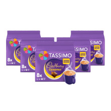Tassimo Cadbury Caramel Hot Chocolate Pods x8 (Pack of 5, Total 40 drinks)