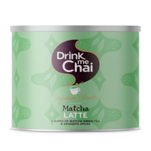Drink Me Chai Signature Blends Matcha Latte 1kg (Pack of 1) Just Add Milk | Made with Authentic & Aromatic Spices & Matcha Green Tea Powder | 50