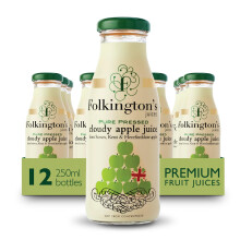 Folkingtons Cloudy Apple Juice - 12 x 250ml Bottles