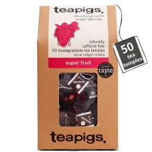 Tea Pigs Super Fruit Tea Made with Whole Fruit, Pack of 50
