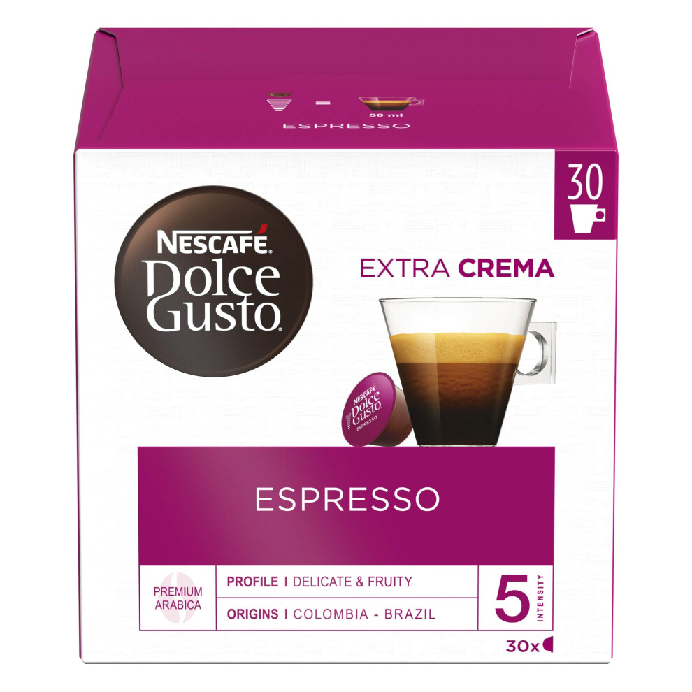 Nescafe Nescaf? Dolce Gusto Espresso Coffee Pods (Pack Of 3, Total 90 Capsules)