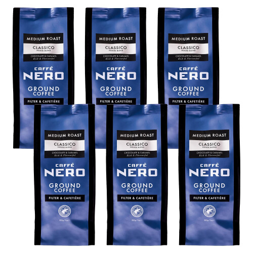 Caff? Nero Ground Coffee (6 x 200g, Classico Filter)