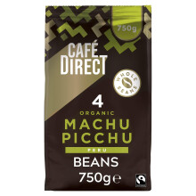 Caf?direct Machu Picchu Coffee Beans, Medium-Dark Roast, Organic and Fairtrade, 100 Percent Arabica Coffee Beans, 750 g