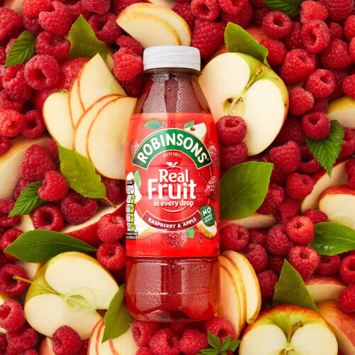 Robinsons RTD, Raspberry & Apple, 500 ml, 24 Pack 2