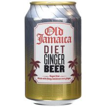 Old Jamaica Light Ginger Beer Can 300 ml (Pack of 24) (Packaging may vary)