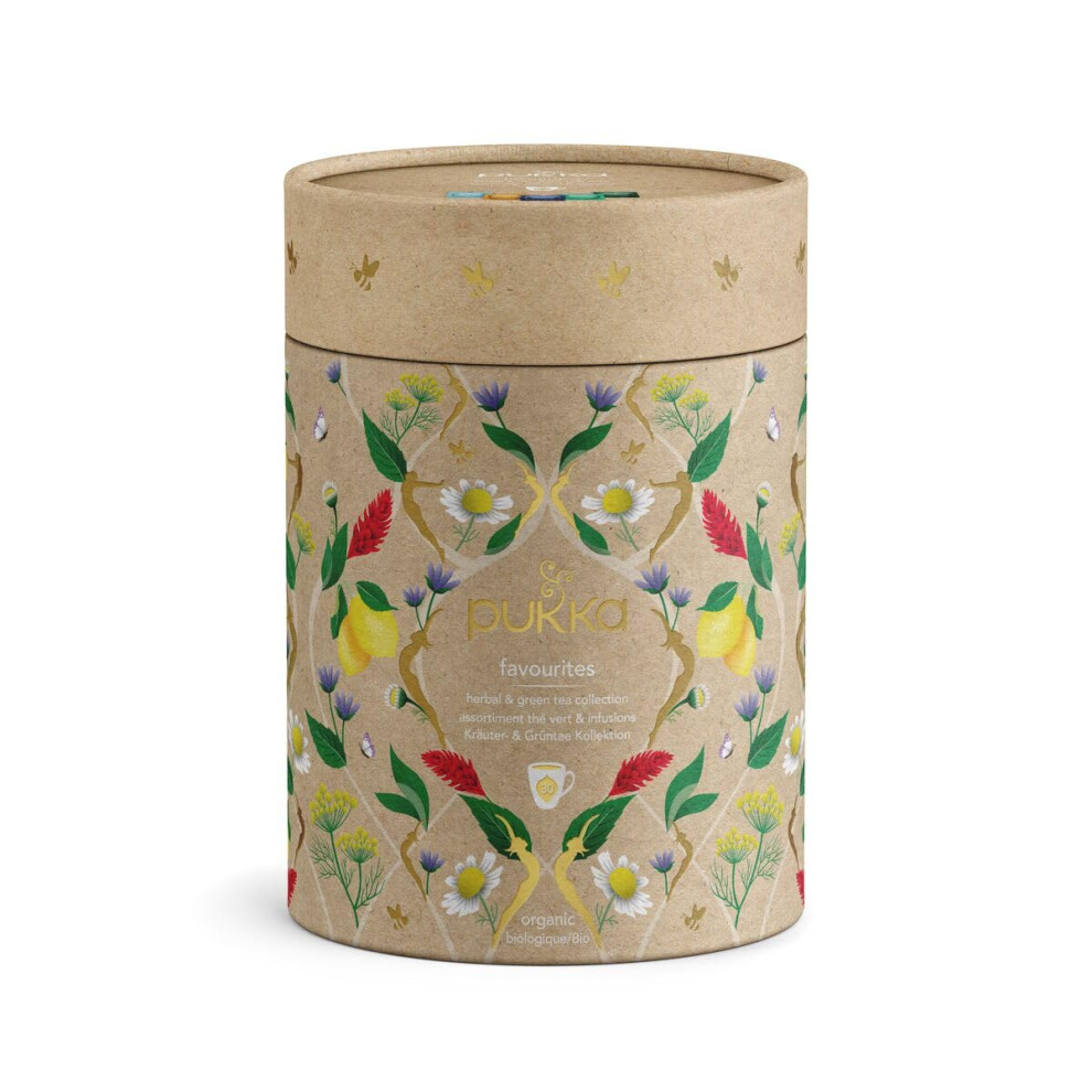 Pukka Herbs | Gourmet Favourites Herbal Tea Selection Gift Set Box | Some Of The Best 100% Organic Infusions | Ideal Gifts For Women & Men Birthday,