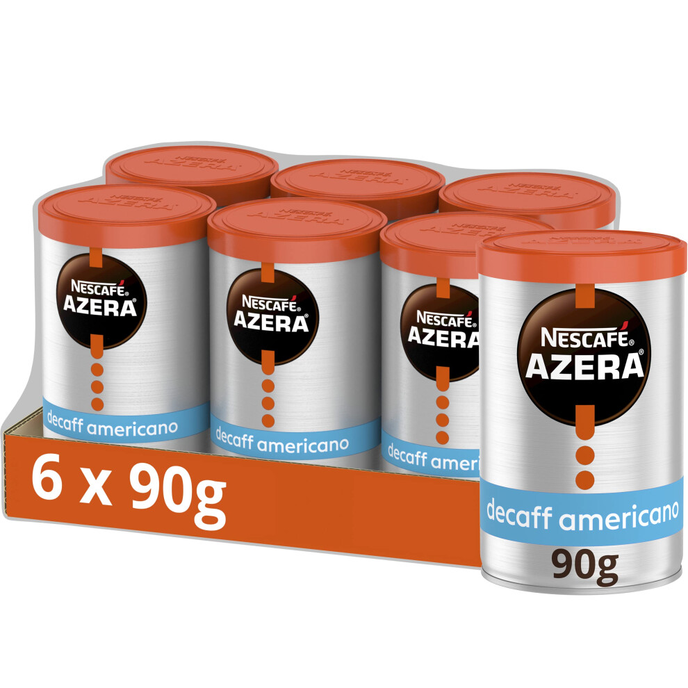 Nescafe Nescaf? Azera Americano Decaff Instant Coffee 90G (Pack Of 6) (Packing May Vary)