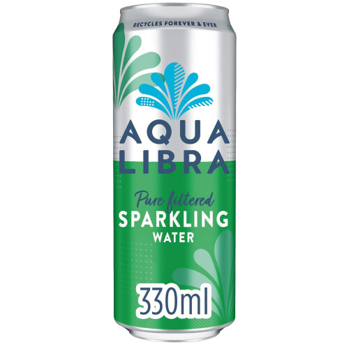 Aqua Libra Sparkling Water, 330 ml Pack of 24 2