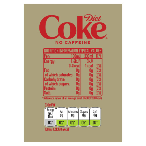 Diet Coke No Caffeine, 24 x 330 ml 2