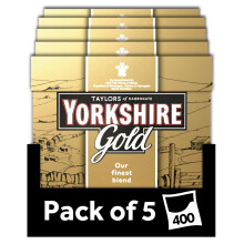 Yorkshire Tea Gold Tea, 80 Tea Bags (Pack of 5, total 400 Teabags)