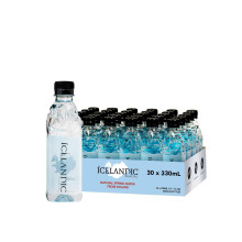 Icelandic Glacial Premium Still Water 330ml Recycled PET Bottles x 30 Per Pack ? Alkaline/Low PH, Recycled Packaging, BPA Free, Carbon Neutral from