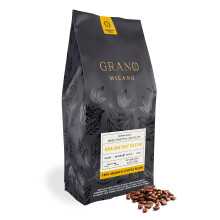 Grano Milano Coffee Beans 1kg Breakfast Blend 100% Arabica, Blonde Roast Intensity 2/5, Made in Italy