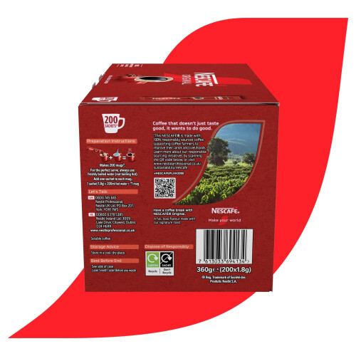 Nescafe NESCAF? Original Instant Coffee Sachets - 200 x 1.8g Sticks 2
