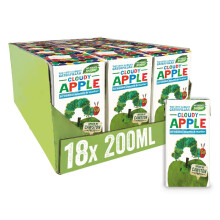 Cawston Press The Very Hungry Caterpillar Fruit Water Kids Drink | Pressed Apple Flavoured Water | 200ml x 18 Pack Apple Juice Cartons | School