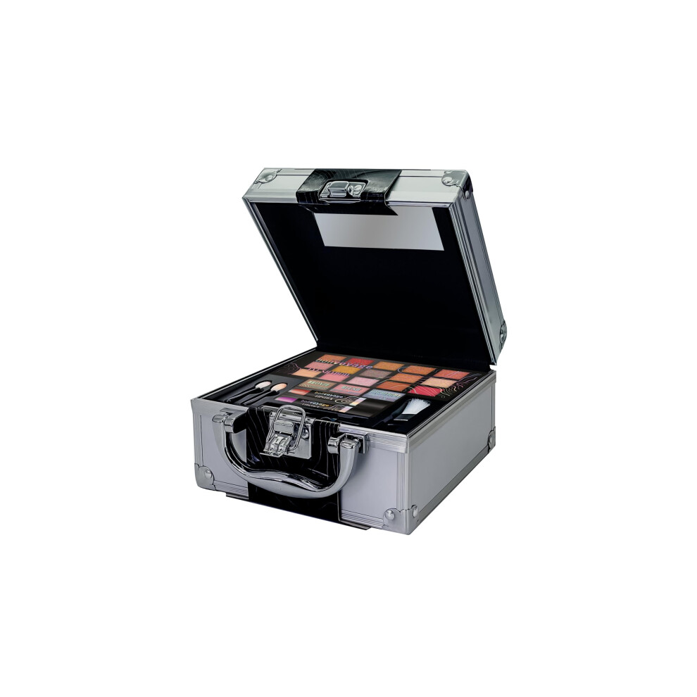Bonvoyage Travel In Colour, 24-Piece Professional Makeup Set With Eye, Lip And Face Makeup, Featuring Eyeshadows, Lipstick, Highlighter, Bronzer And