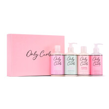 Only Curls Full-Size Bundle, 250ml & 300ml, Curly Hair Product Set, Nourishing Shampoo, Detangling Conditioner, Curl Creme & Enhancing Curl Gel,