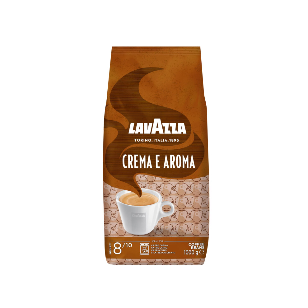 Lavazza Crema E Aroma, Arabica And Robusta Medium Roast Coffee Beans, 1 Kg (Pack Of 1)
