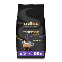 Lavazza, Espresso Barista Intenso, Drum Roasted Coffee Beans, Ideal for Espresso Coffee Machines, with Aromatic Notes of Cocoa and Wood, Arabica and