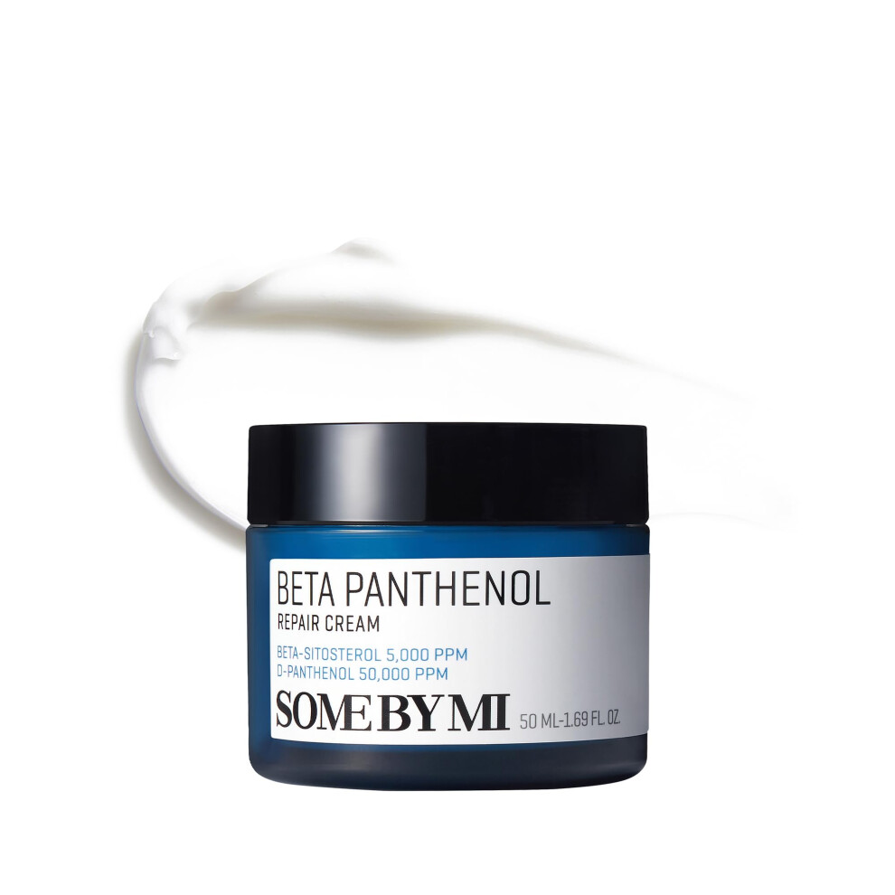 Some By Mi Cream Beta-Panthenol Repair - 1.69Oz, 50Ml - Rebuilding Skin Barrier With Beta-Sitosterol And Panthenol - Daily Moisturizer With Skin
