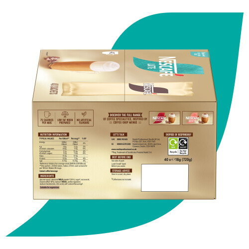 Nescafe Nescaf? Latte Instant Coffee Sachets - 40 X 18G 2
