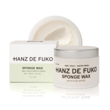 Hanz de Fuko Sponge Wax ? Premium Men?s Hair Styling Paste ? Medium Hold, Matte Finish? Certified Organic Ingredients - 56g