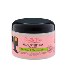 Camille Rose Aloe Whipped Butter Hair Styling Gel, All Curl Types, Style and Nourish, Aloe Vera and Macadamia Oil, 240 ml (Pack of 1)