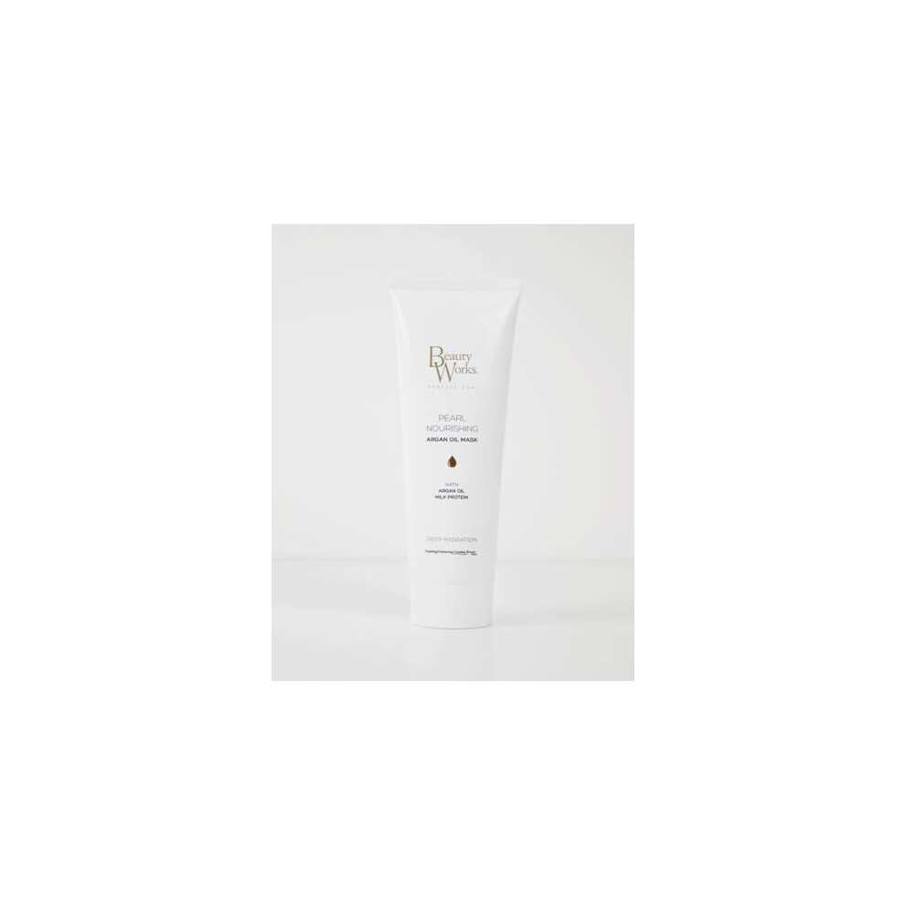 Beauty Works Pearl Nourishing Argan Oil Mask 250Ml Milk Protein Deep Conditioning Treatment