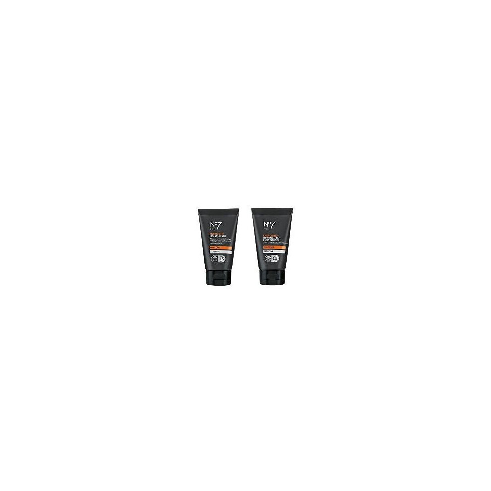 Boots No7 (2 Pack) No7 Men Energising Moisturiser Spf 15 X 50Ml & Energising Gradual Tan Moisturiser Spf 15 X 50Ml By No7 Men