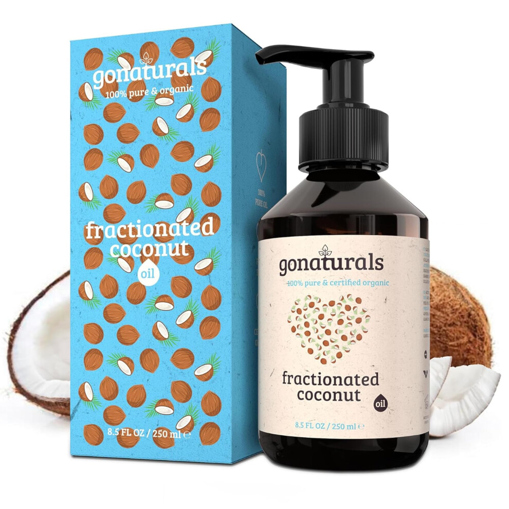 Gonaturals Gonaturals? Organic Fractionated Coconut Oil For Skin, Hair & Body - Fragrance-Free, 100% Vegan Premium Oil, Rich In Antioxidants & Mcts, Natural,