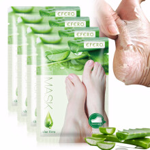 Foot Peel Mask for Hard Skin, 4 Pairs Foot Exfoliating Socks, Moisturizing Foot Care for Callus Remover, Cracked Heel, Dead & Dry Skin - Baby Soft