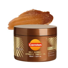 Carroten Gold Shimmer Intensive Tanning Gel 150 ml - Tan Express Accelerator for Shine Brown - Sunbed Tanning Accelerator - Sunscreen without SPF