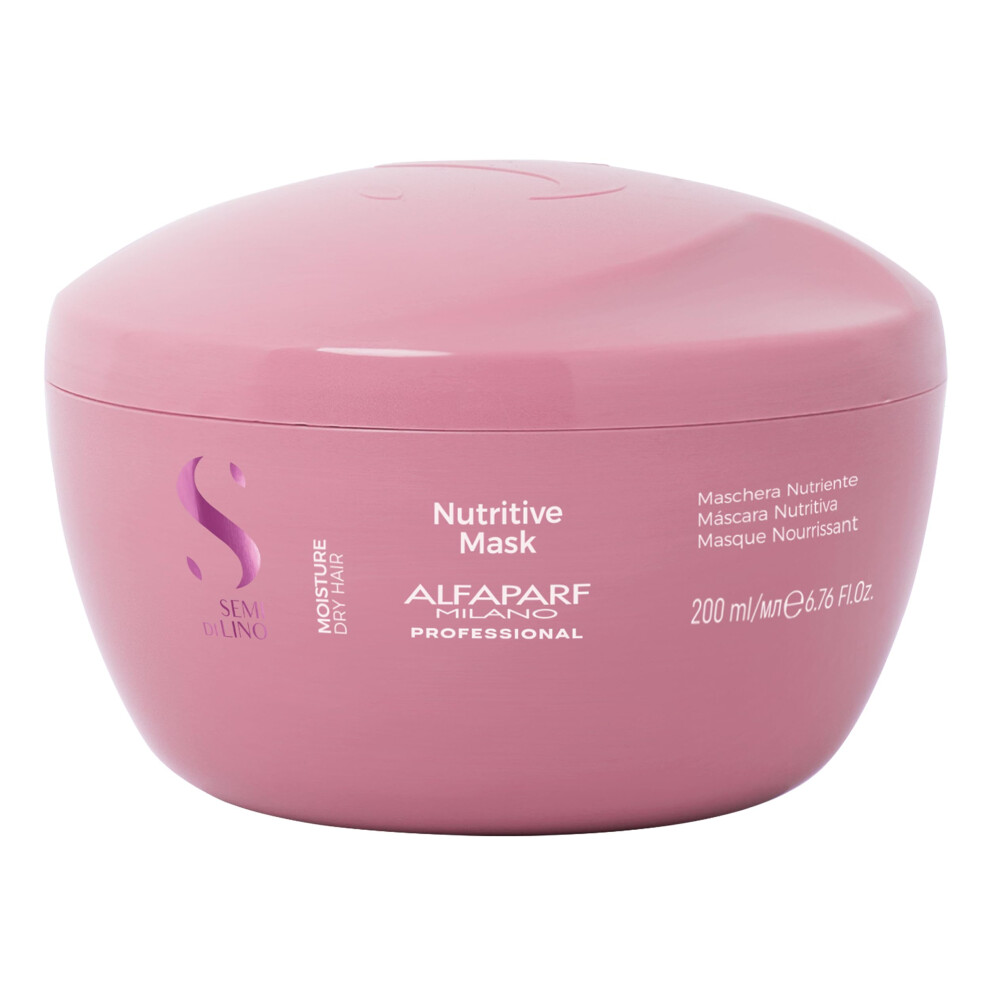 Photos - Hair Product Alfaparf Milano Semi Di Lino Moisture Nutritive Mask for Dry Hair, 200 ml PF016417 