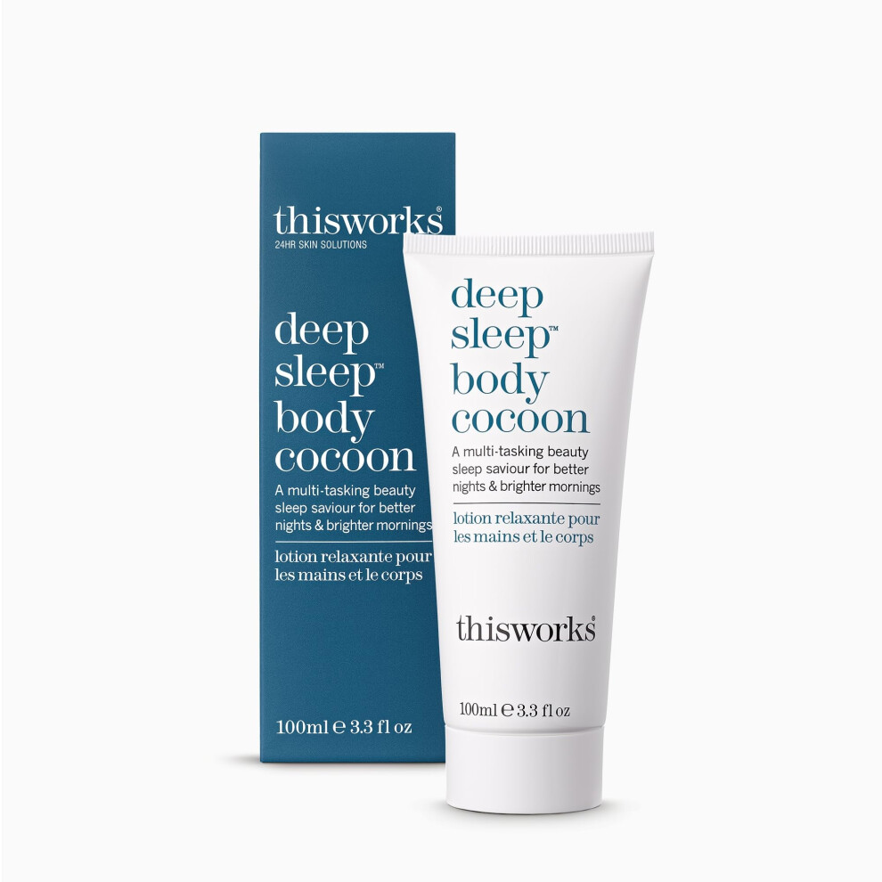 This Works Deep Sleep Body Cocoon, 100 Ml - Body Lotion With Soothing Shea Butter To Support Dry Skin - Nourishing Body Moisturiser Infused With