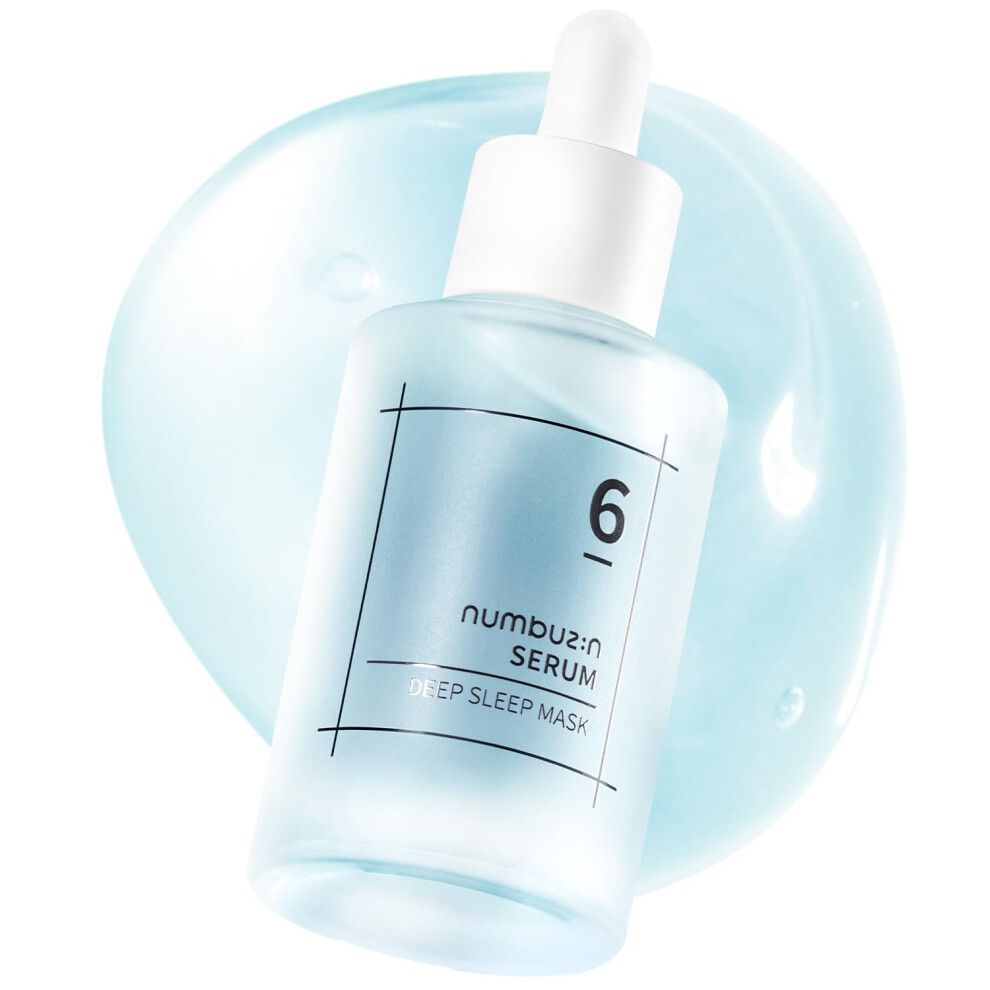 Numbuzin No.6 Serum | Deep Sleep Mask Serum | Iceland Glacier Water For Instant And Long-Lasting Hydration With Hyaluronic Acid & Niacinamide | Korean