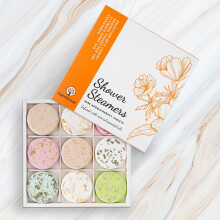 CalmGrace Shower Steamers Aromatherapy Shower Tablets, 9PCS Shower Steamer Shower Bombs with 100% Natural Essential Oils, Shower Bomb Set, Shower