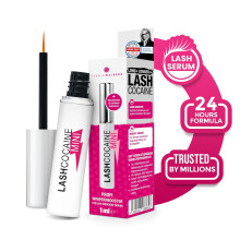 Mini LASHCOCA!NE Eyelash Serum - Vegan, Made in Germany, Fast Growth & Longer Lashes - Test Winner for Eyelash Extensions - Dermatest Very Good