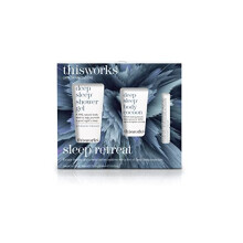 This Works Sleep Retreat Gift Set - Travel Size Kit with Deep Sleep Pillow Spray and Shower Gel - Includes Deep Sleep Body Cocoon Body Lotion Infused