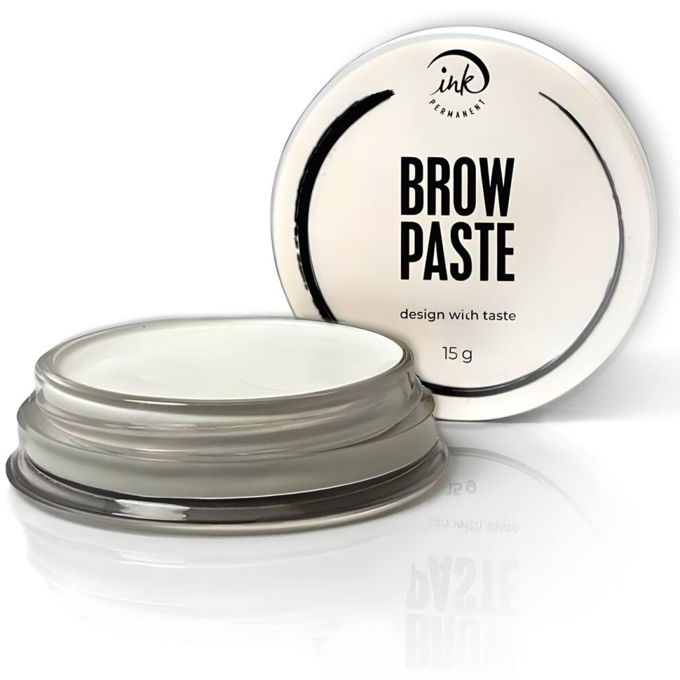 Ink Permanent White Eyebrow Mapping Paste [Large 15G Bottle] Brow Contour Paste For Microblading Supplies Pmu Supplies Eyebrows Design Draw Or Sketch The Shape