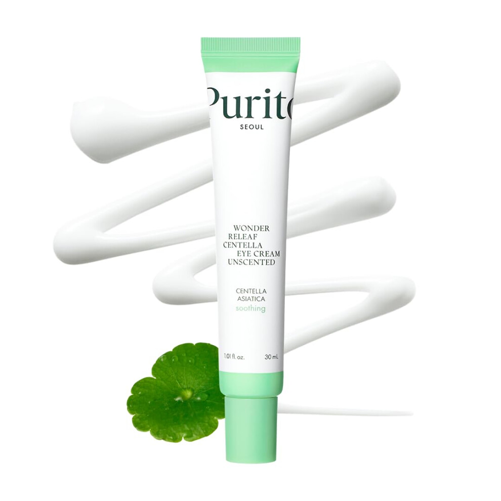 Purito Cream/Dark Centella Unscented Eye Korean Centella, For Sensitive Skin, Soothing, Facial Eye For Face, Circles, Wrinkles, Puffiness,
