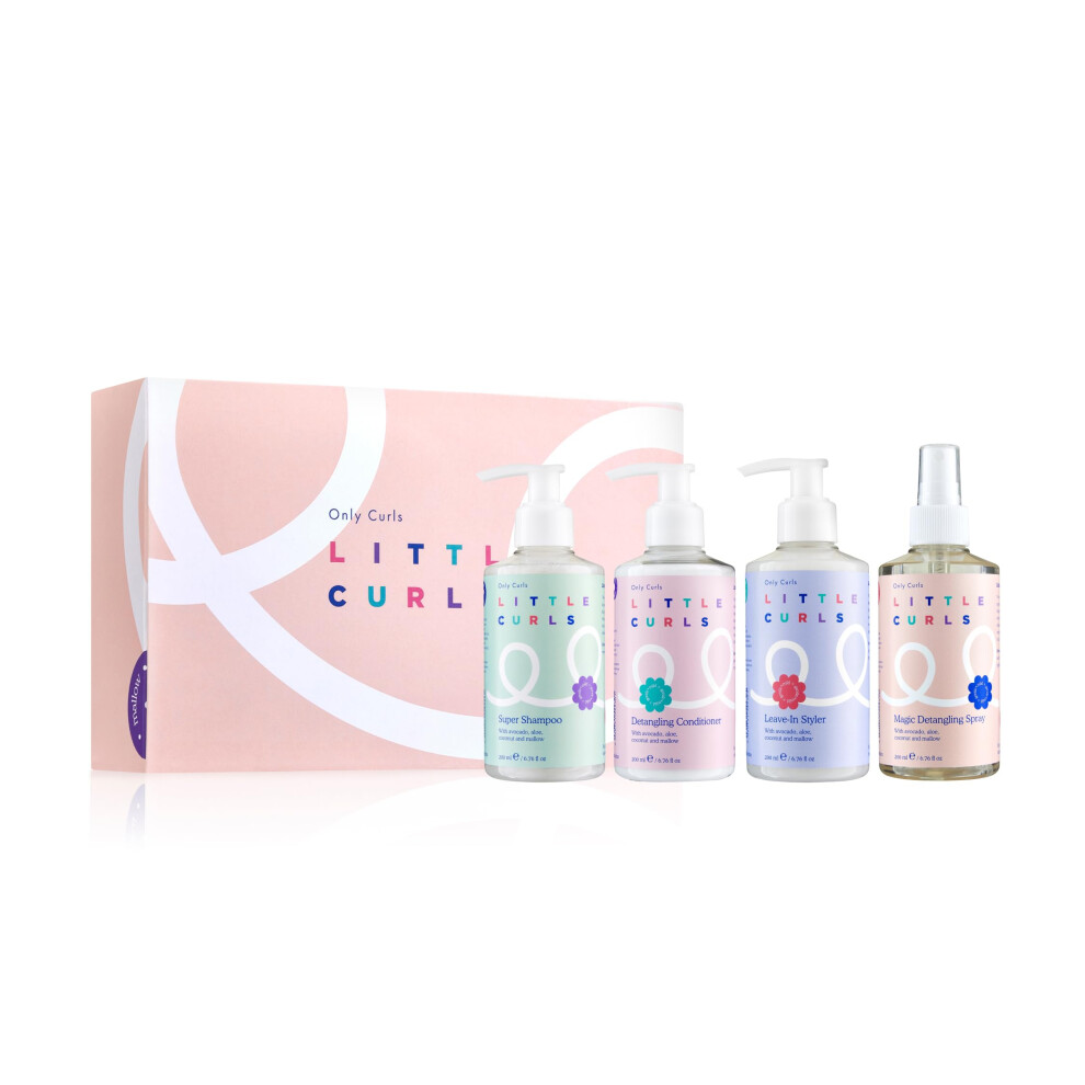 Only Curls Little Bundle ? Full-Size 200Ml Curly Kids Haircare Set ? Detangle, Nourish & Define With Ease ? Simple Tangle-Free Haircare Routine For