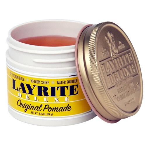 Layrite Original Pomade 120g | Medium Hold | Water Soluble | Medium Shine 1