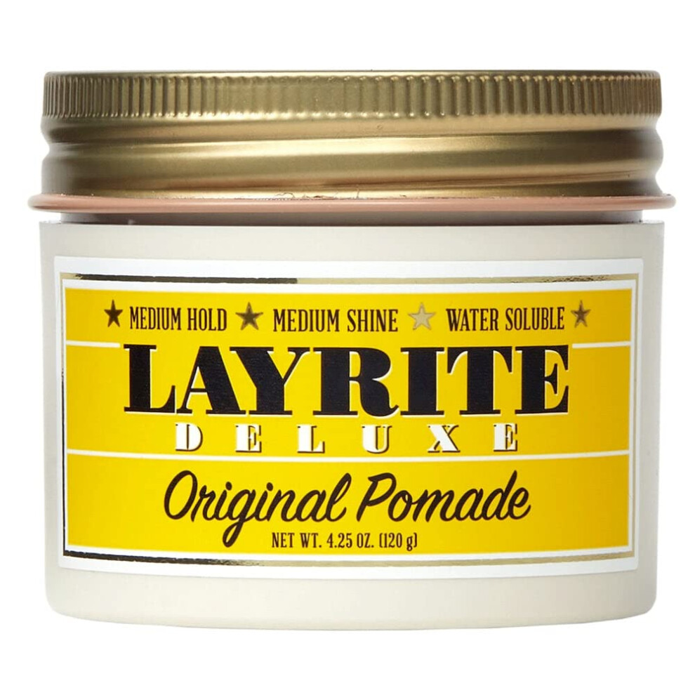Layrite Original Pomade 120G | Medium Hold | Water Soluble | Medium Shine